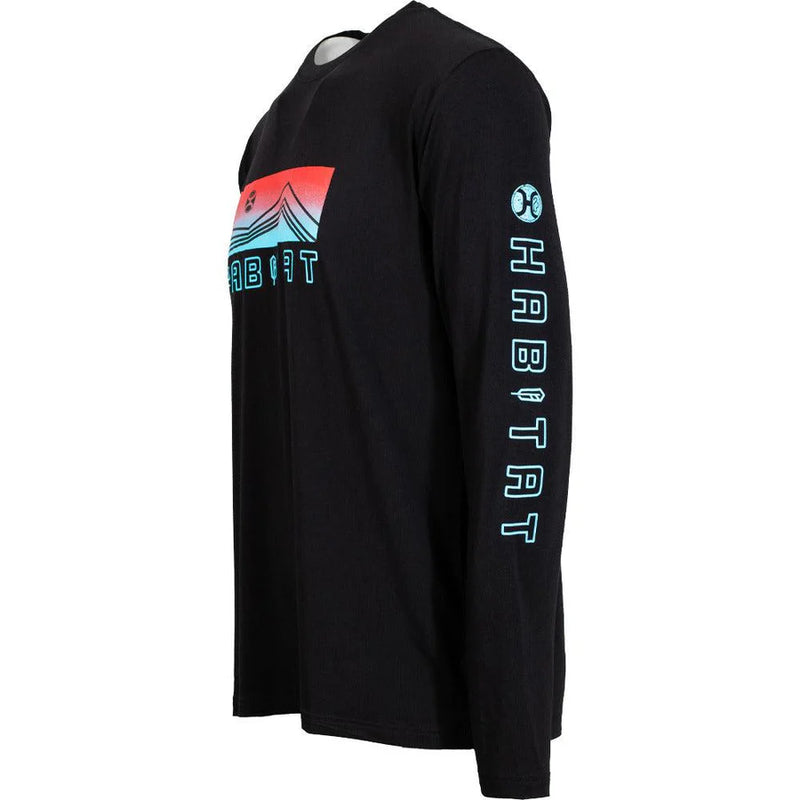 Load image into Gallery viewer, HT1620BK - Hooey  &quot;Dusk&quot; Black Long Sleeve Tee
