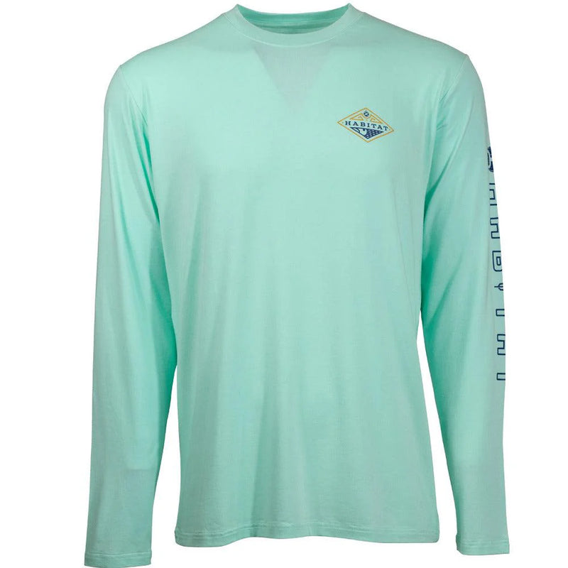 Load image into Gallery viewer, HT1622TL - Hooey "The Captain" Sea Foam Long Sleeve Tee
