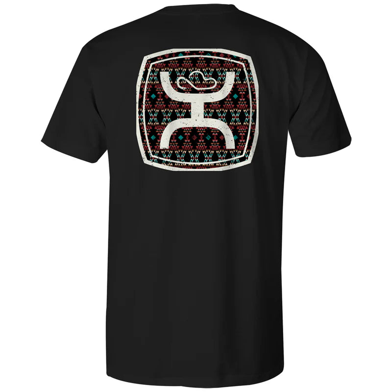 Load image into Gallery viewer, HT1682BK - Hooey "Zenith" Black w/Multi Color Aztec T-Shirt
