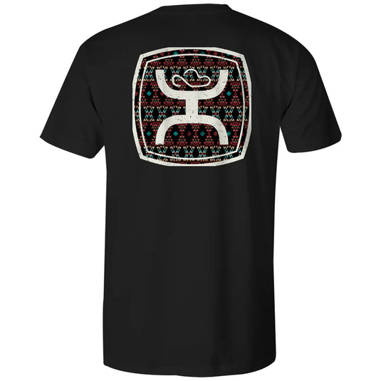 HT1682BK - Hooey "Zenith" Black w/Multi Color Aztec T-Shirt