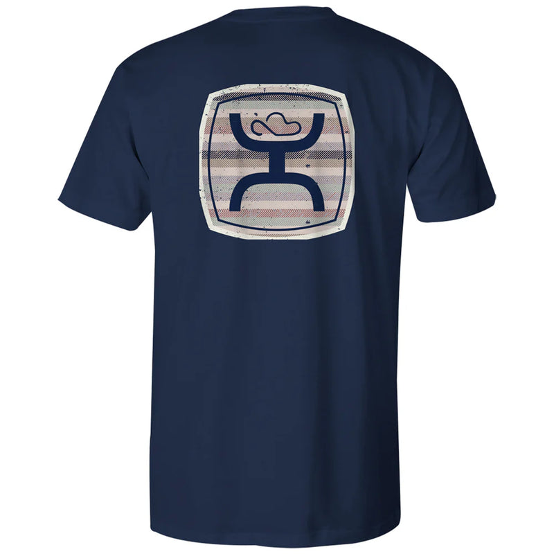 Load image into Gallery viewer, HT1682NV - Hooey &quot;Zenith&quot; Navy w/Multi Color Pattern T-shirt

