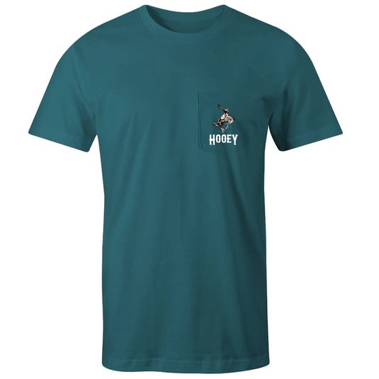 HT1688TL - Hooey  "Cheyenne" Teal Pocket T-shirt
