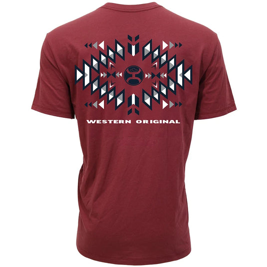 HT1887BU - Hooey "Eldorado" Burgundy T-Shirt