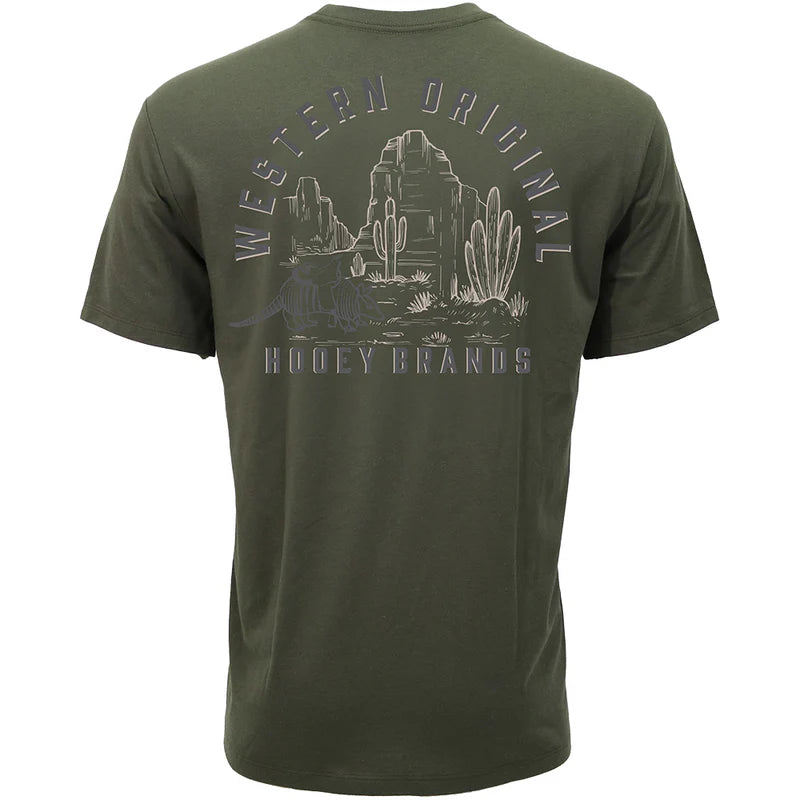Load image into Gallery viewer, HT1889GR - Hooey "Desert Dillo" Green T-Shirt
