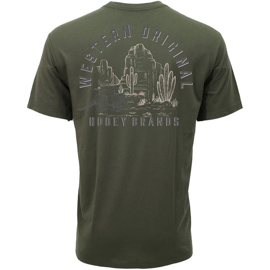 HT1889GR - Hooey "Desert Dillo" Green T-Shirt