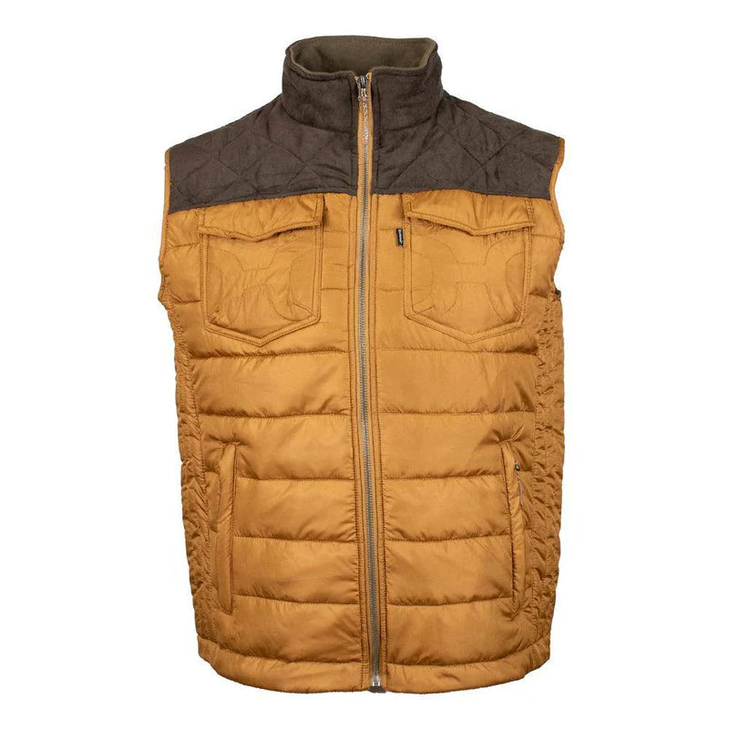 Load image into Gallery viewer, HV097TNBR - &quot;Hooey Packable Vest&quot; Tan/Brown
