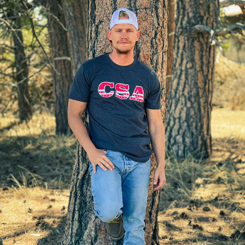 Load image into Gallery viewer, OUT60003 - Outlaw CSA Charcoal Heather T Shirt
