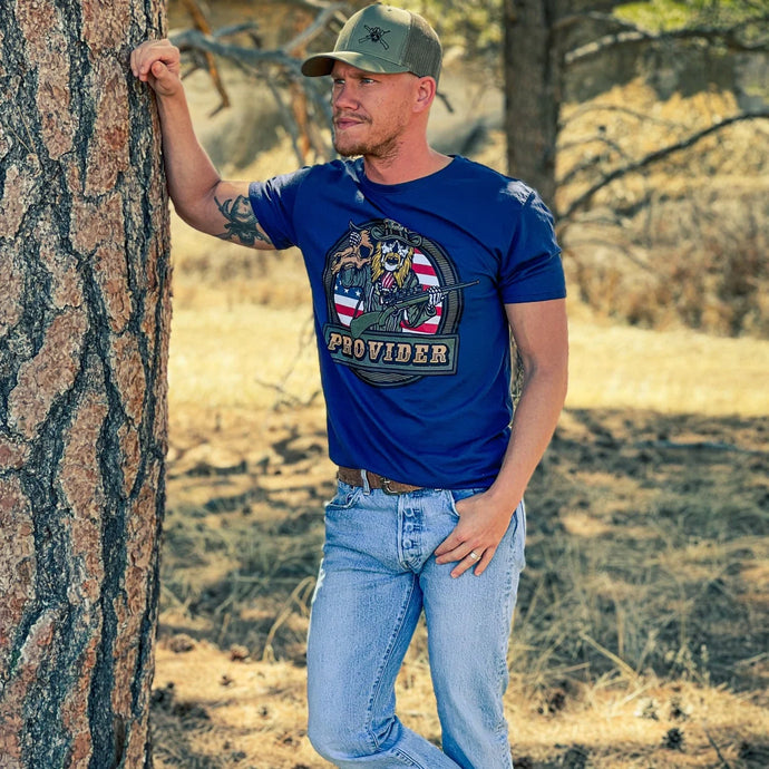 OUT60004 - Outlaw PROVIDER Navy T Shirt