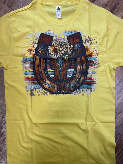 TMTSHT120 - Ladies Western Horseshoe T Shirt