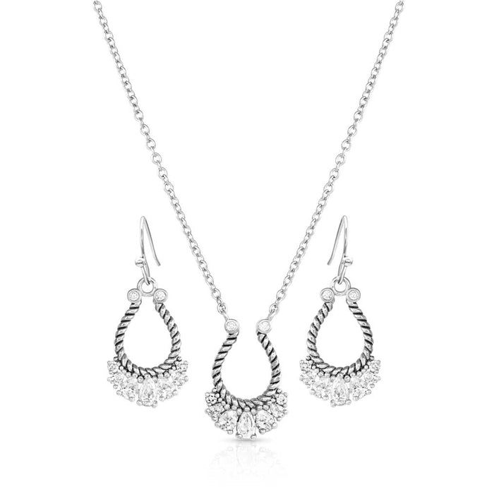 JS5475 - Montana Silversmiths Crystal Congeniality Jewelry Set