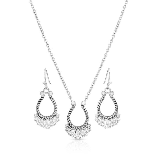 JS5475 - Montana Silversmiths Crystal Congeniality Jewelry Set