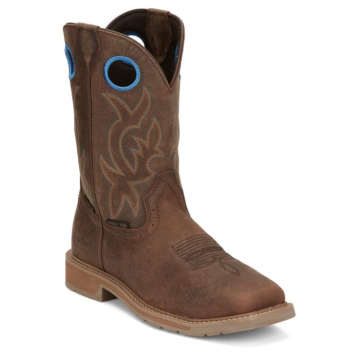 Load image into Gallery viewer, SE3115 - Justin All Around 11&quot; Waterproof Steel Toe Boot
