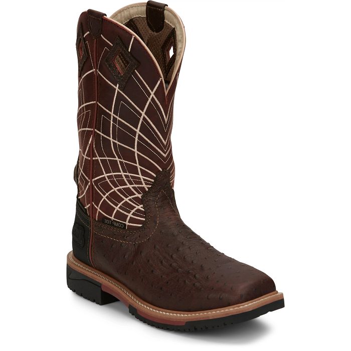 Load image into Gallery viewer, SE4835 - Justin Men&#39;s DERRICKMAN 12&quot; Waterproof Composite Toe Boot
