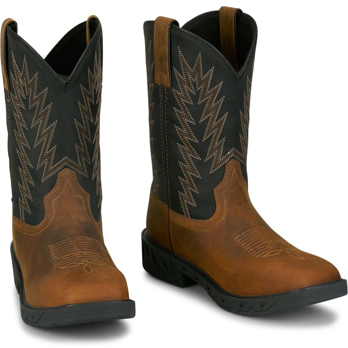 Load image into Gallery viewer, PD4073 - Justin Men's 11" Taskmaker Waterproof Steel Toe Work Boot
