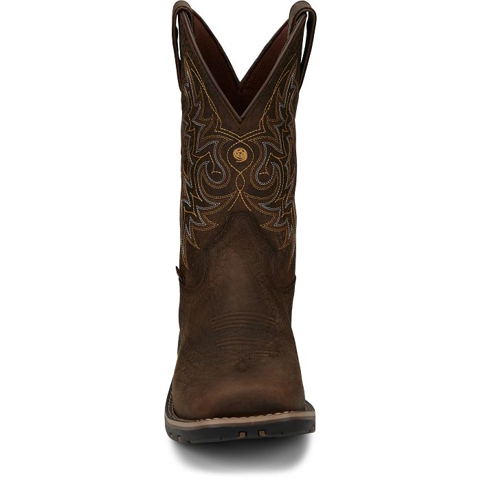 Load image into Gallery viewer, GR9050 - Justin Men&#39;s George Strait Fireman 11&quot; Waterproof Boot
