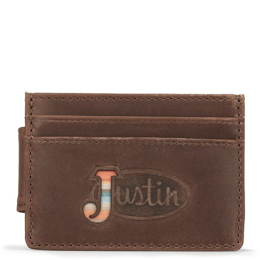 2122662M7 - Justin Card Wallet Serape Logo