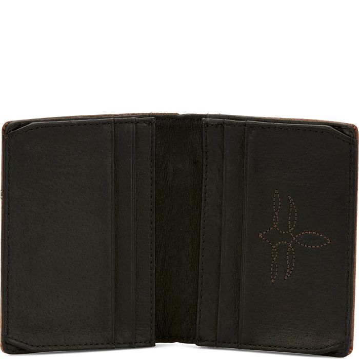 Load image into Gallery viewer, 22125783W4 - Justin Card Wallet Weathered Leather W/Yoke
