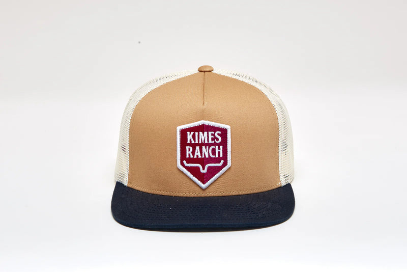 Load image into Gallery viewer, KM13 - Kimes Ranch Jack Trucker Cap Brown
