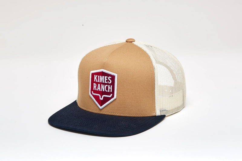 Load image into Gallery viewer, KM13 - Kimes Ranch Jack Trucker Cap Brown
