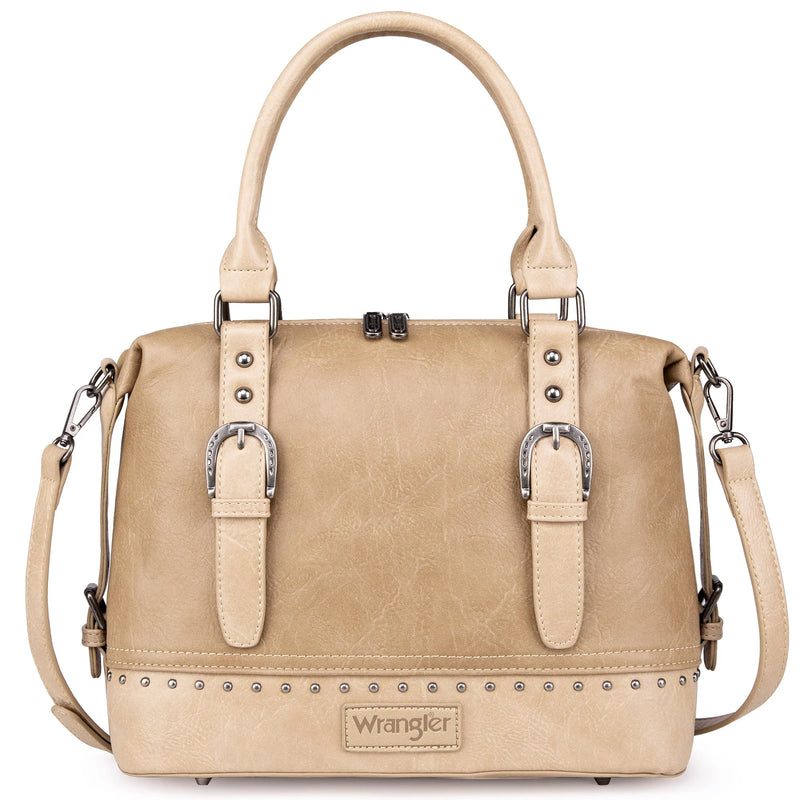 Load image into Gallery viewer, WG48-S5110KH - Wrangler Buckle Classic Barrel Satchel Khaki
