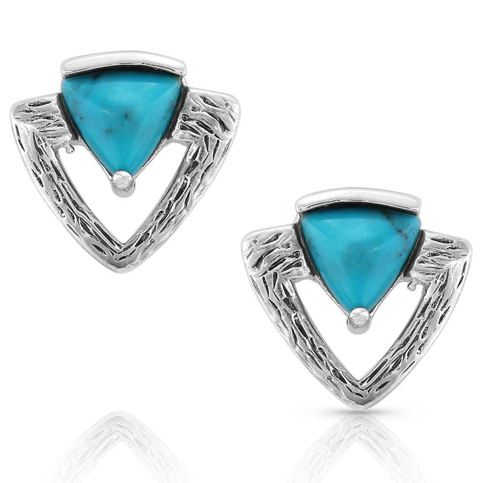 KTER5388 - Montana Silversmiths Solace Mountain Turquoise Earrings