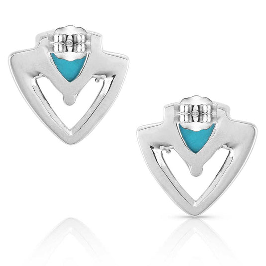 KTER5388 - Montana Silversmiths Solace Mountain Turquoise Earrings