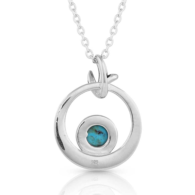 Load image into Gallery viewer, KTNC5335 - Montana Silversmiths Safari Moon Turquoise Necklace
