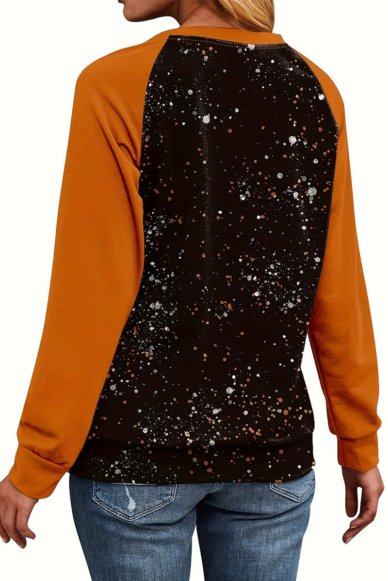 Load image into Gallery viewer, DLLS52 - Gold Flame It&#39;s Fall Y&#39;all Halloween Pumpkin Graphic Bleached Top
