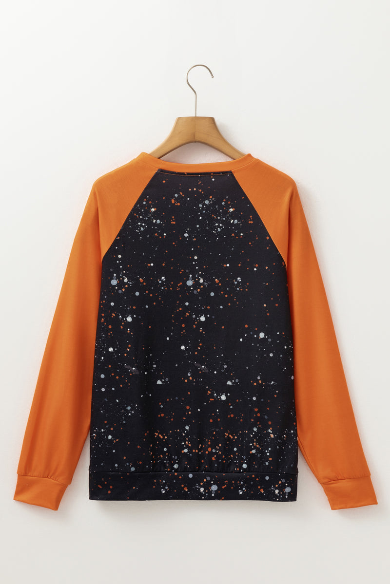 Load image into Gallery viewer, DLLS52 - Gold Flame It&#39;s Fall Y&#39;all Halloween Pumpkin Graphic Bleached Top
