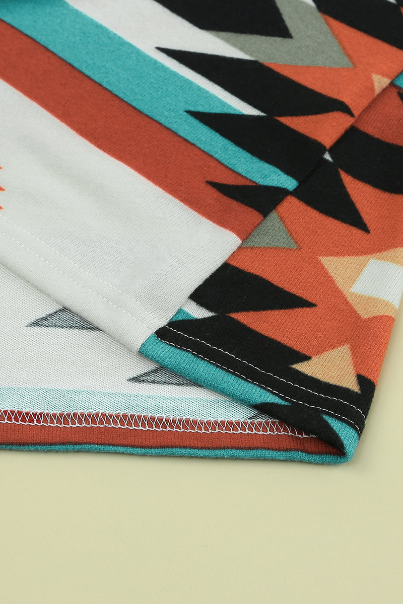 Load image into Gallery viewer, DLLS80 - Multicolor Geometric Color Block Open Front Long Cardigan
