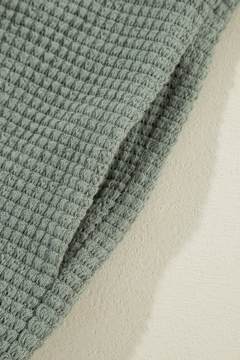 Load image into Gallery viewer, DLLS39 -Laurel Green Waffle Knit Open Front Cardigan
