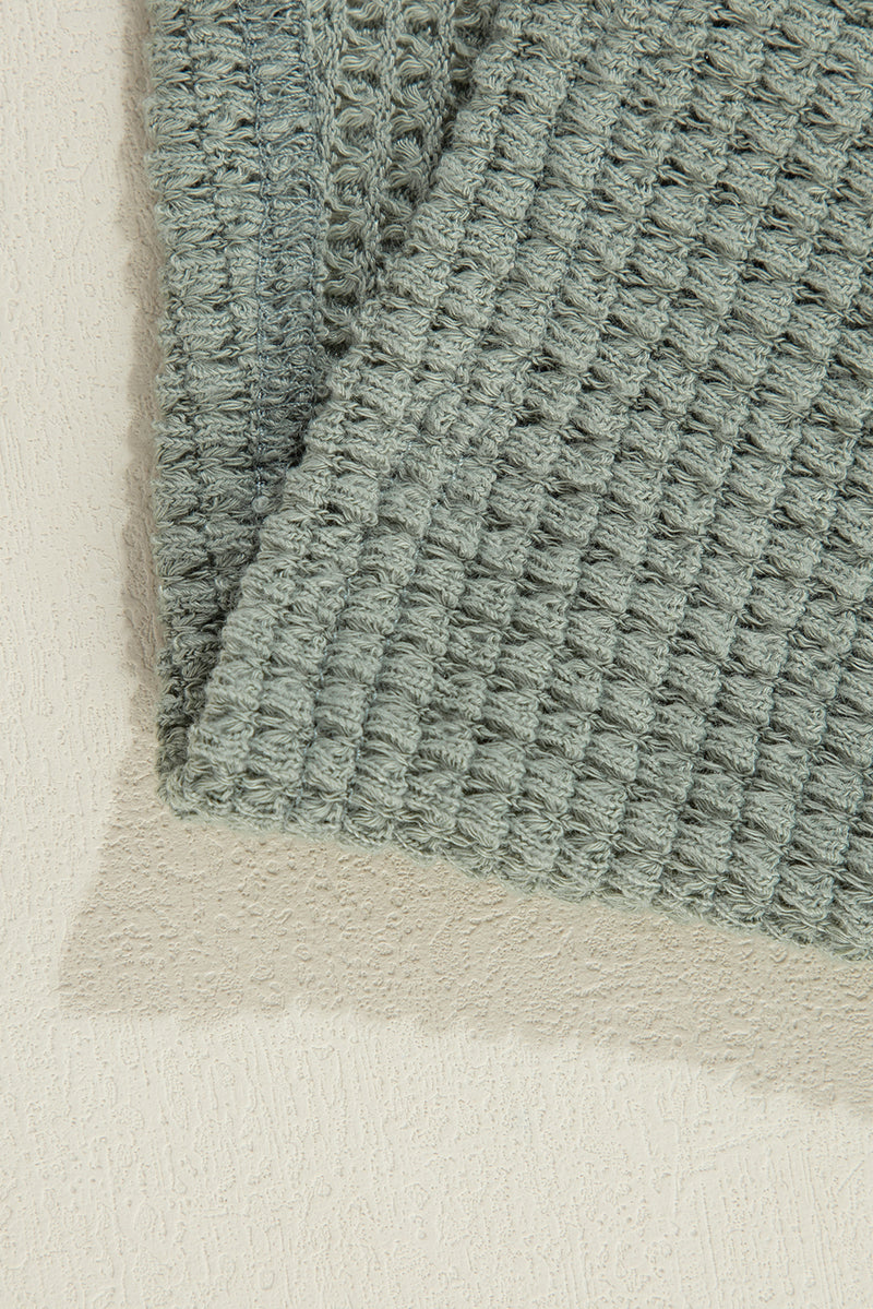 Load image into Gallery viewer, DLLS39 -Laurel Green Waffle Knit Open Front Cardigan
