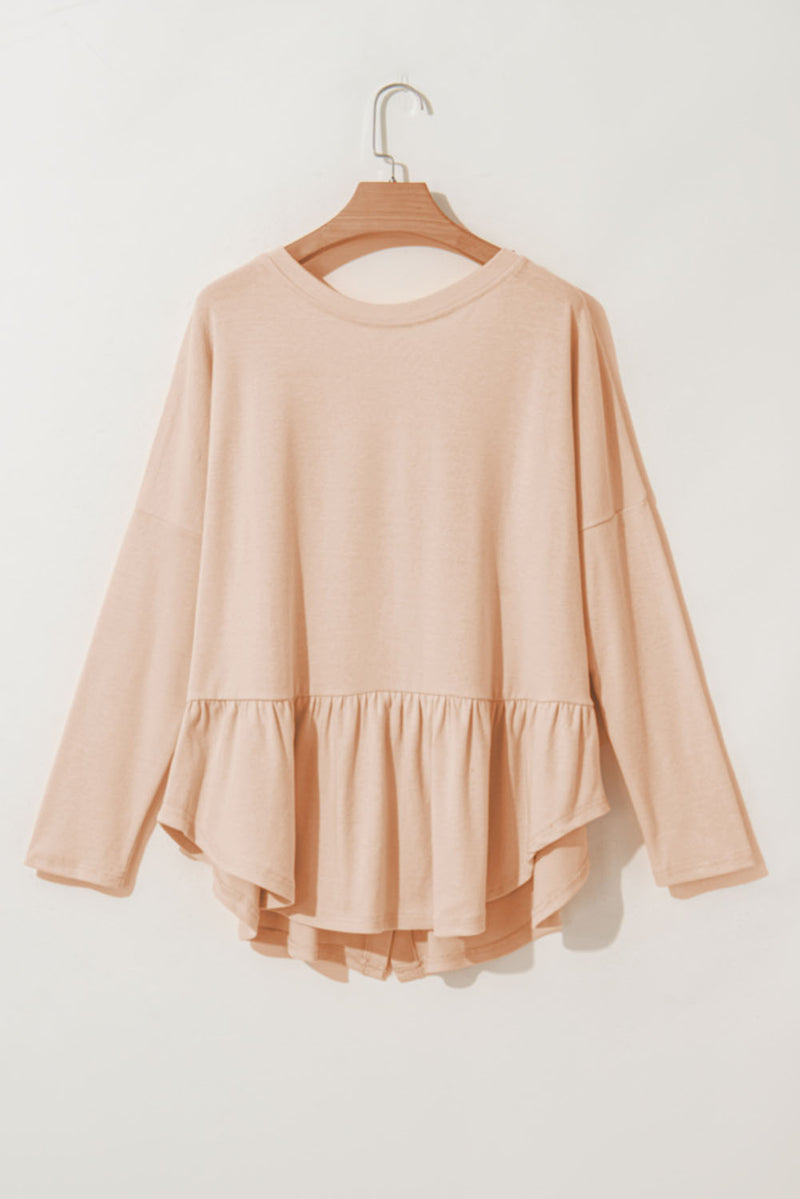 Load image into Gallery viewer, DLLS13 - Jet Stream Ruffled V Neck Buttoned V Neck Shirt
