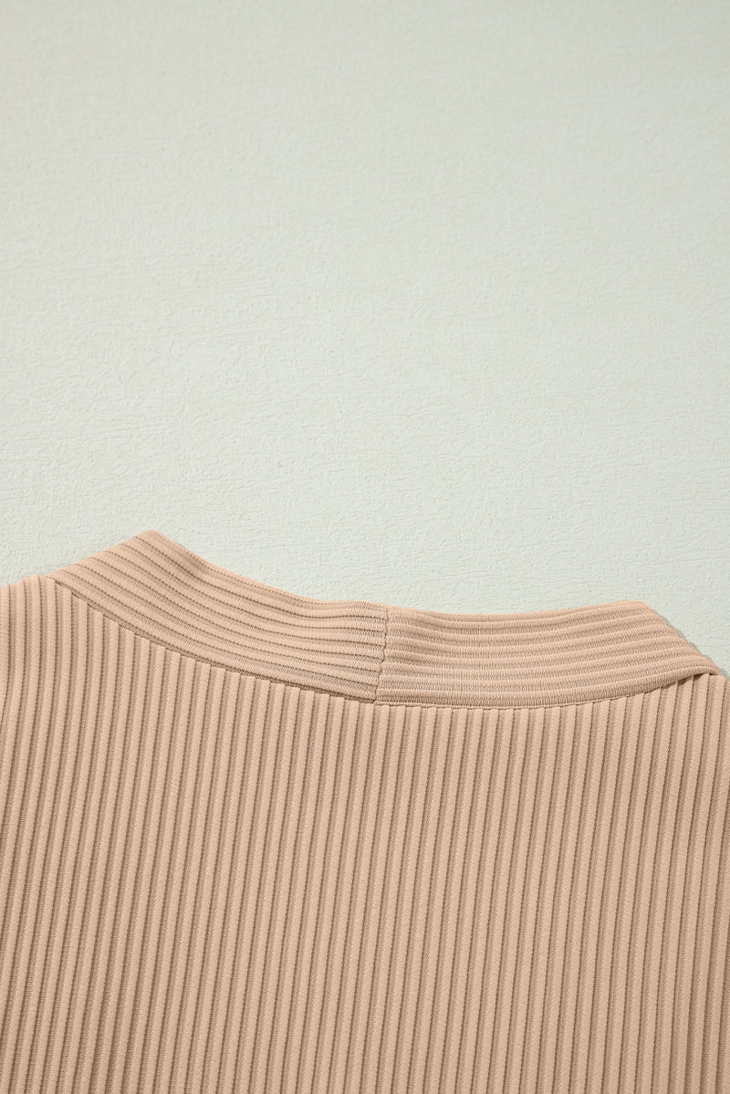 Load image into Gallery viewer, DLLS40 -Parchment Lace Patchwork Ribbed Knit Open Front Duster Cardigan
