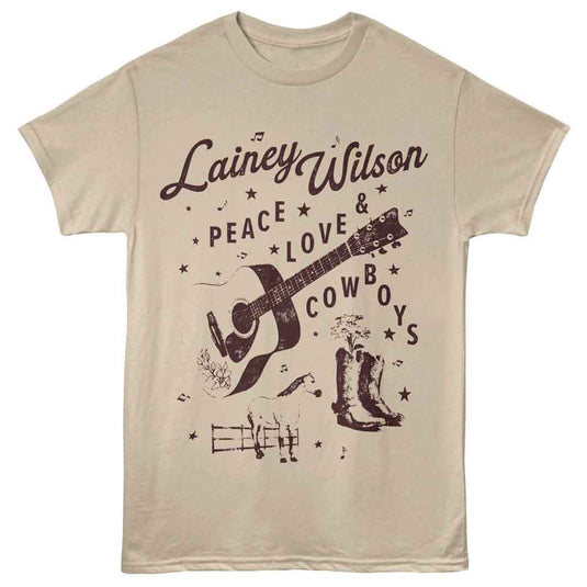 LWN532S - Lainey Wilson - Peace Love Cowboys T-Shirt
