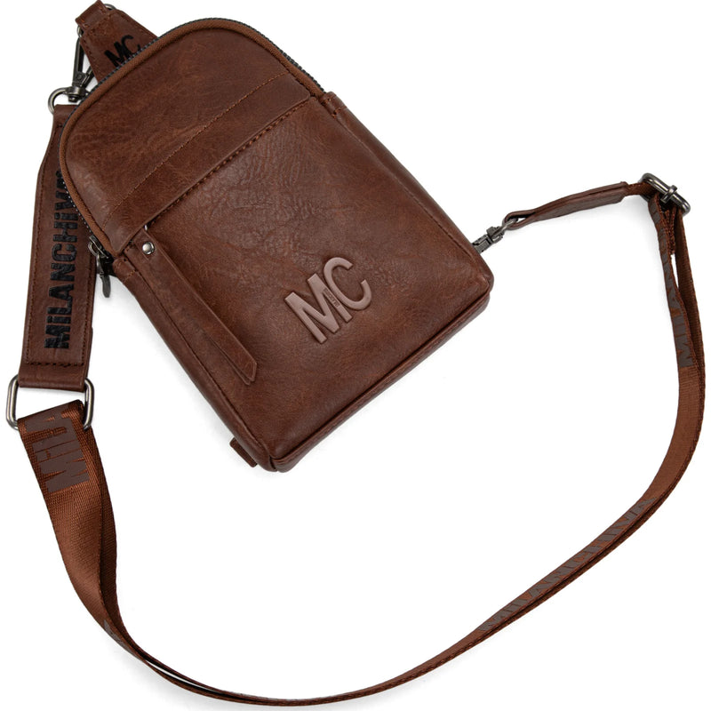 Load image into Gallery viewer, MC-2833BR - Milan Chiva Sling Bag/Crossbody/Chest Bag - Brown
