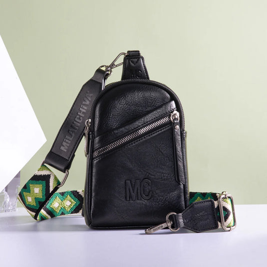 MC-3352BK - Milan Chiva Sling Bag/Crossbody/Chest Bag - Black