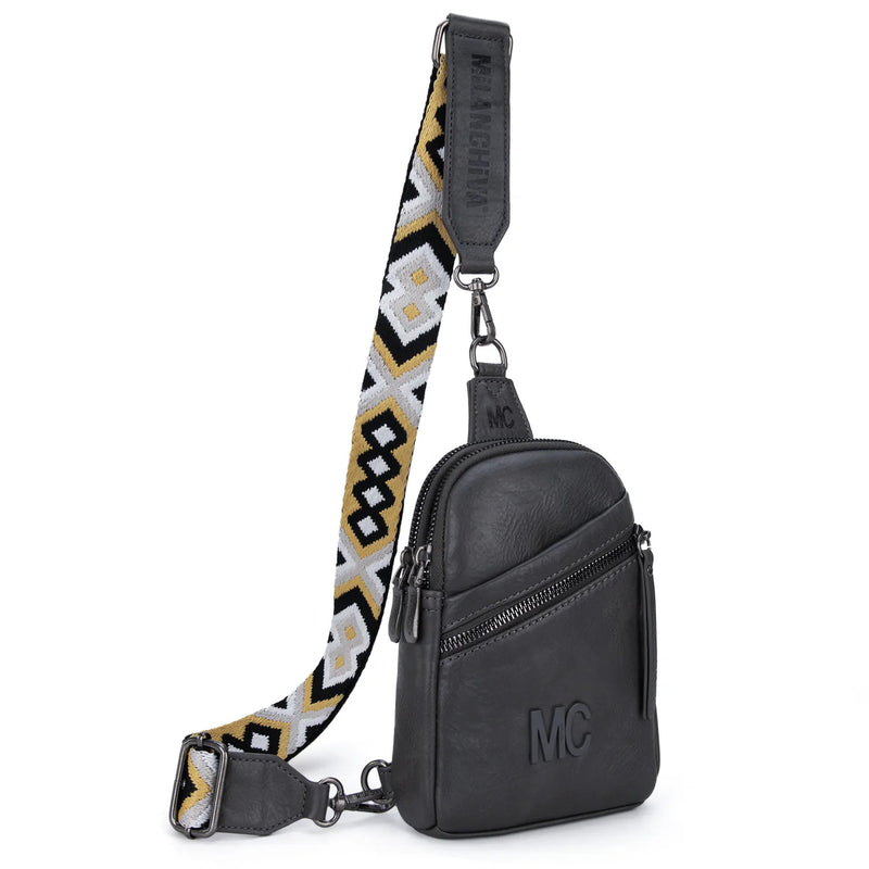 Load image into Gallery viewer, MC-3352GY - Milan Chiva Sling Bag/Crossbody/Chest Bag - Grey
