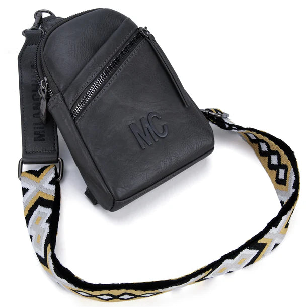 Load image into Gallery viewer, MC-3352GY - Milan Chiva Sling Bag/Crossbody/Chest Bag - Grey
