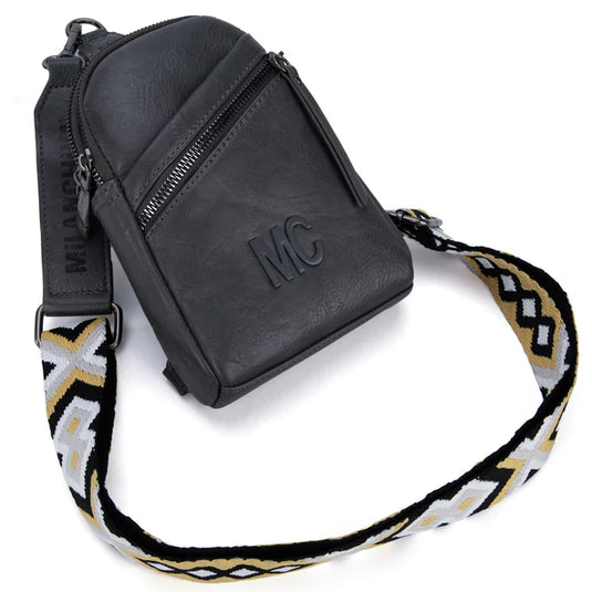 MC-3352GY - Milan Chiva Sling Bag/Crossbody/Chest Bag - Grey