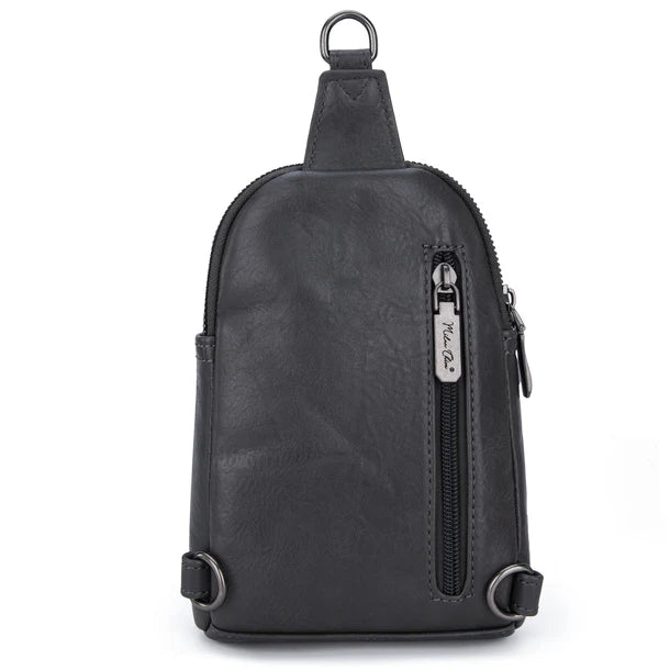 Load image into Gallery viewer, MC-3352GY - Milan Chiva Sling Bag/Crossbody/Chest Bag - Grey
