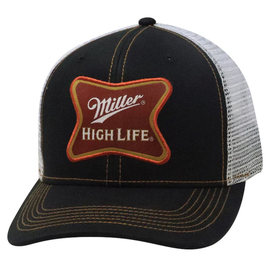 SMHLBW - Authentic Miller High Life Mesh Back Black Cap