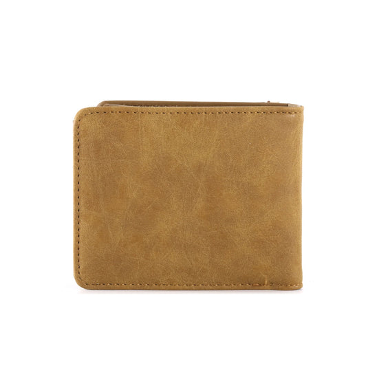 MW-603BR - Embossed Vintage Floral Lone-Star Men's Bifold PU Leather Wallet