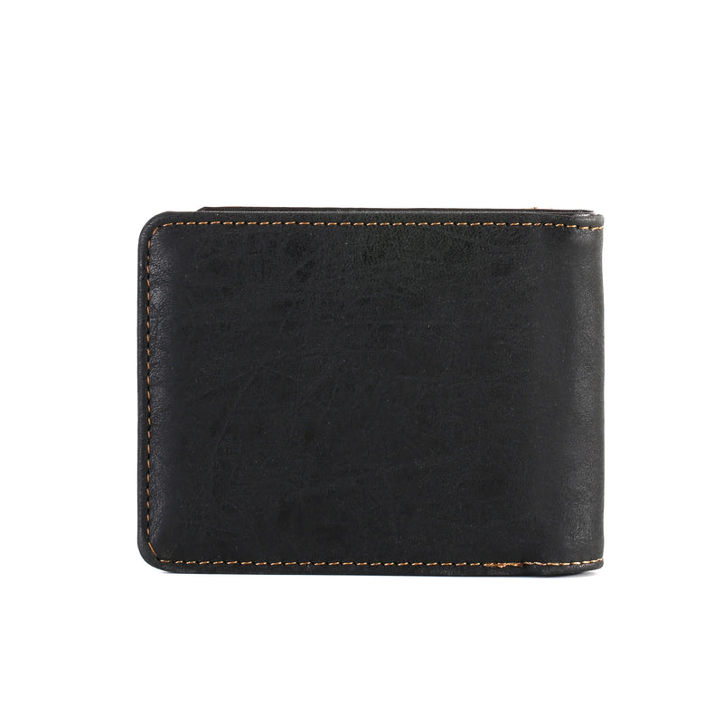 Load image into Gallery viewer, MW-605BK - Color Block Longhorn Concho Men&#39;s Bifold PU Leather Wallet
