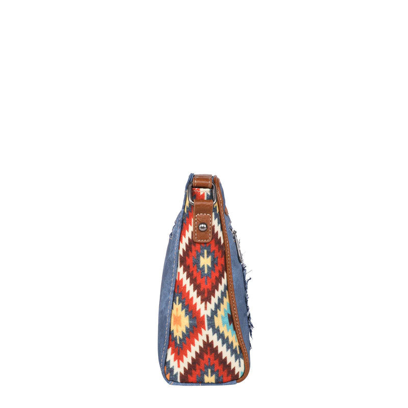 Load image into Gallery viewer, MW1210-8360JN - Montana West Aztec Jean Collection Crossbody - Jean
