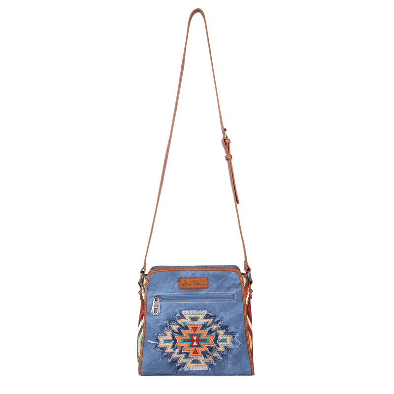 Load image into Gallery viewer, MW1210-8360JN - Montana West Aztec Jean Collection Crossbody - Jean
