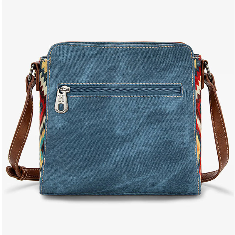 Load image into Gallery viewer, MW1210-8360JN - Montana West Aztec Jean Collection Crossbody - Jean
