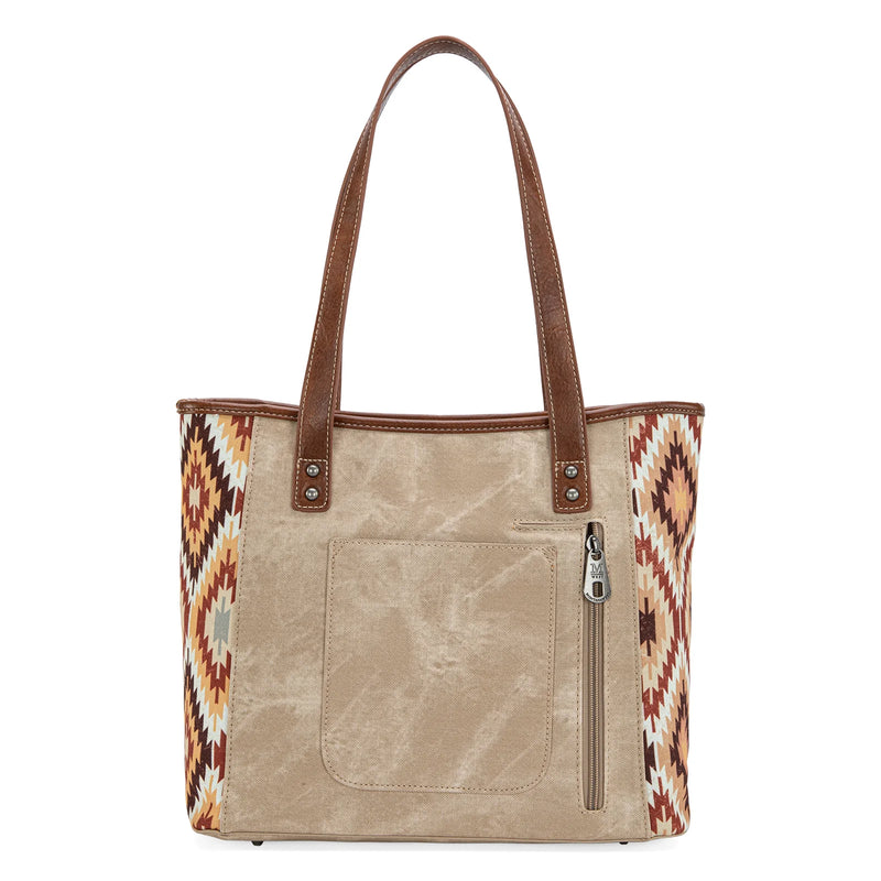 Load image into Gallery viewer, MW1210G-8317TN - Montana West Aztec Jean Denim Collection Concealed Carry Tote
