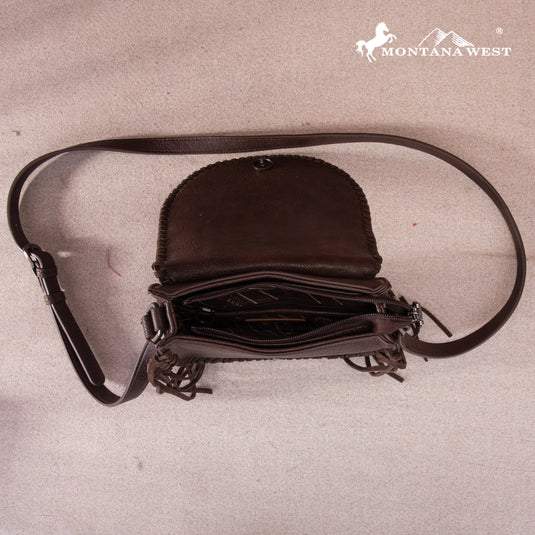 MW1256-8360CF - Montana West Tooled Collection Concealed Carry Crossbody