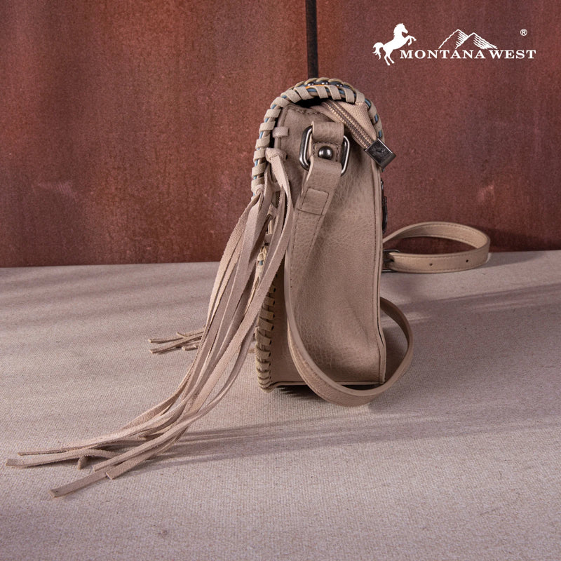 Load image into Gallery viewer, MW1256-8360KH - Montana West Tooled Collection Concealed Carry Crossbody

